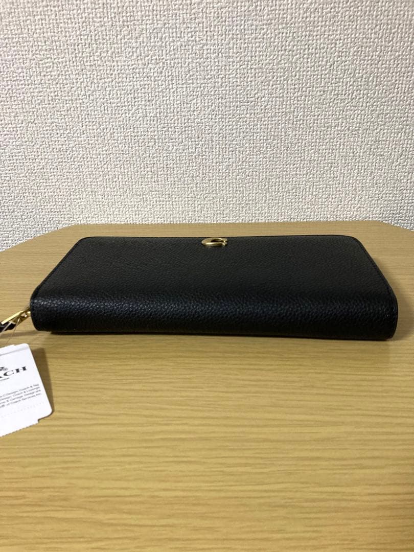【新品・未使用・タグ付】COACH ブラック長財布　アウトレット