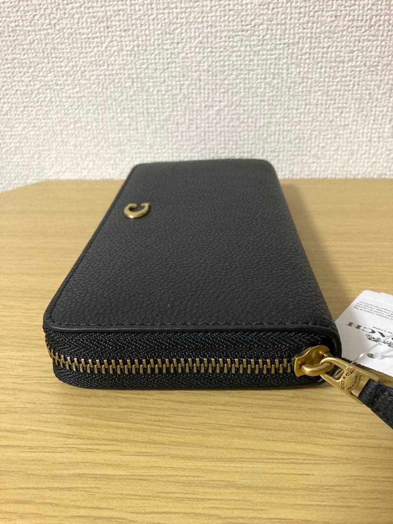 【新品・未使用・タグ付】COACH ブラック長財布　アウトレット