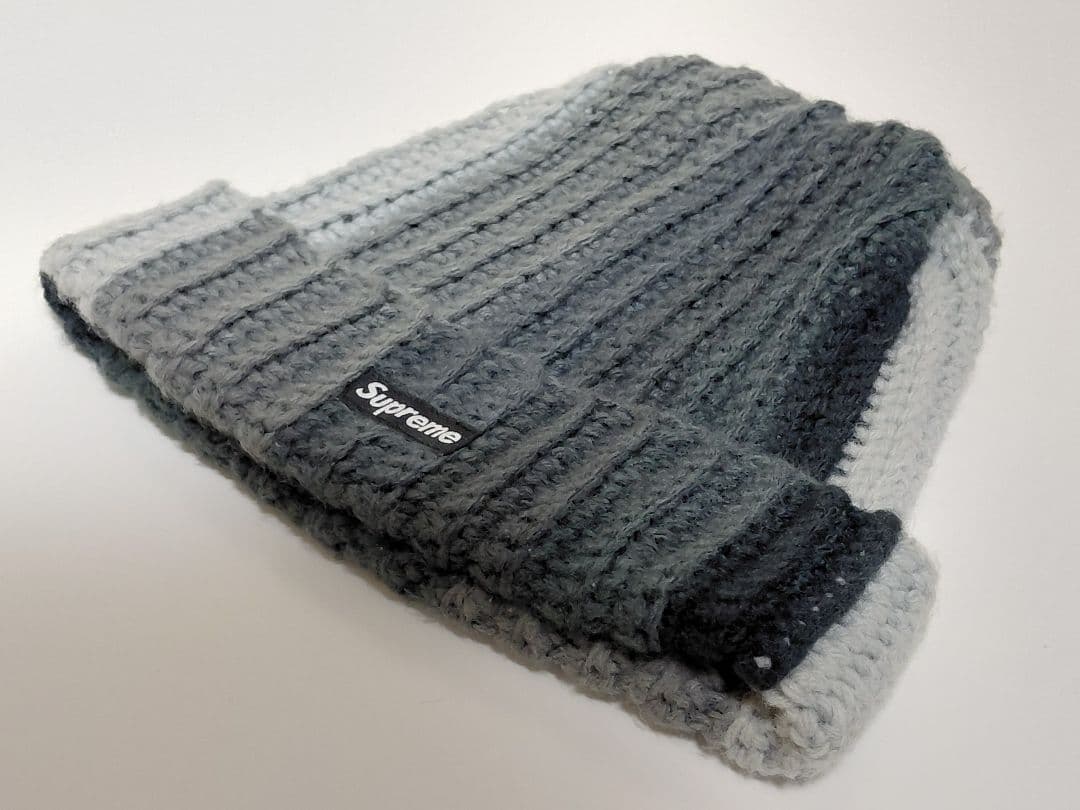 美品　Supreme　Gradient　Crochet　Beanie　Black