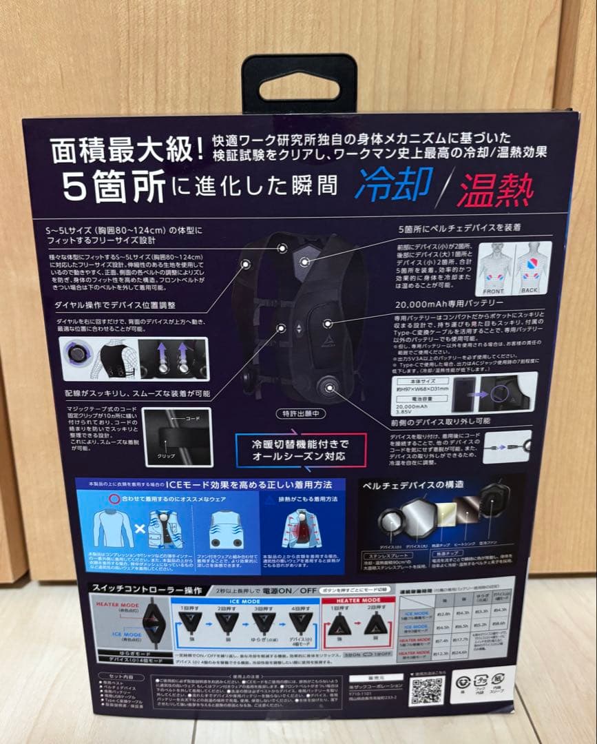 【2025最新】ワークマン ペルチェベスト　新品未使用品