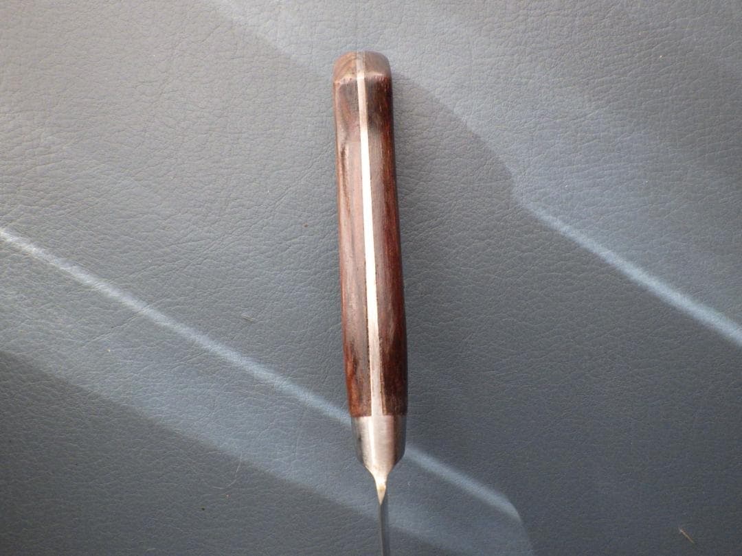 日本橋/木屋49層墨流スーパーゴールド粉末鋼包丁★黒檀柄★ダマスカス