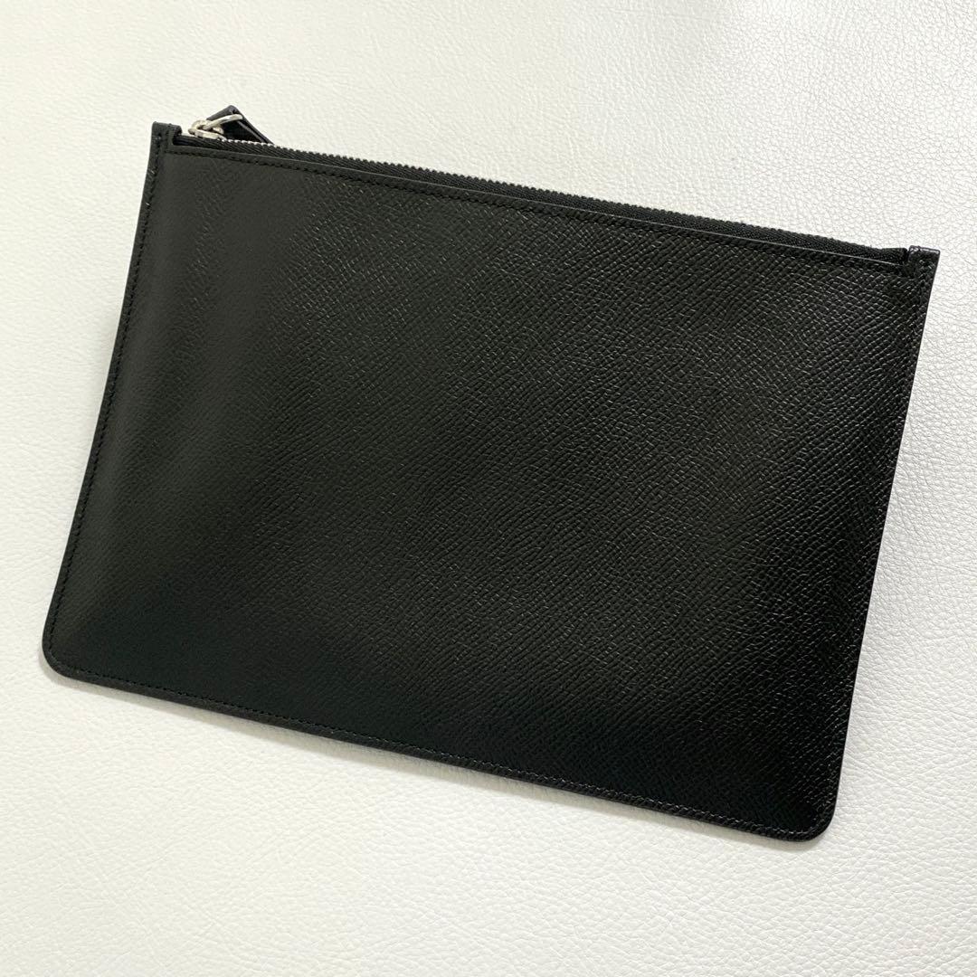 Maison Margiela / クラッチバッグ 4ステッチ ブラック レザー