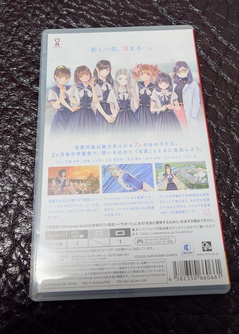 Switchソフト　LoveRKiss　ラブアールキス通常版　動作確認済み