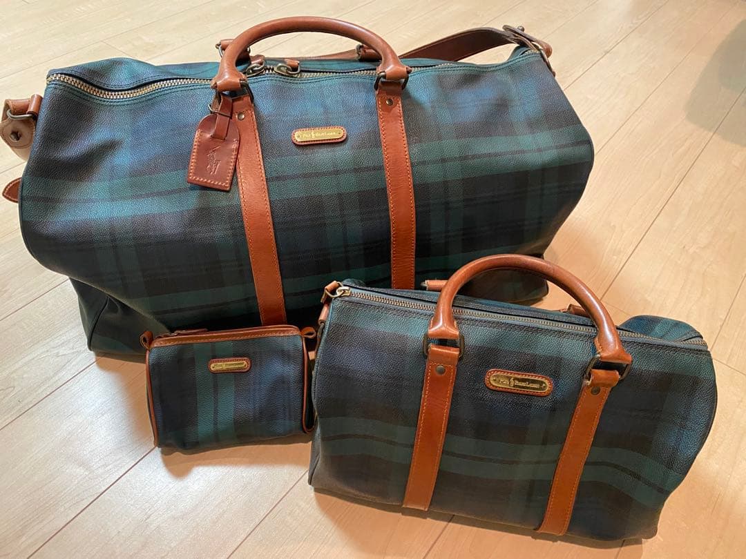 貴重 POLOラルフローレン Ralph Laurenボストンバッグ3点セット