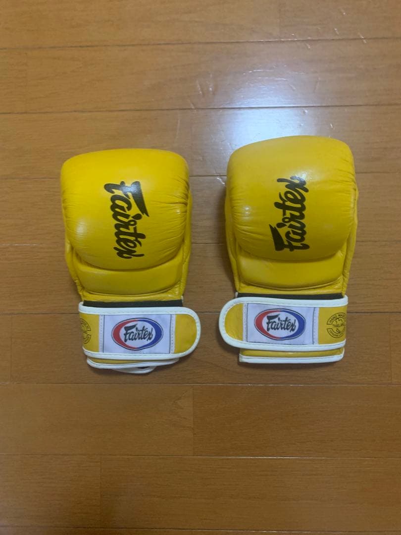 Fairtex FGV 18 スパーリンググローブ イエロー サイズS