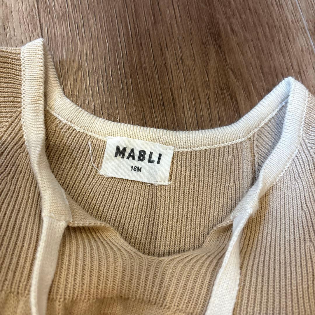 MABLI 小人ロンパース　ボンネット付き18m