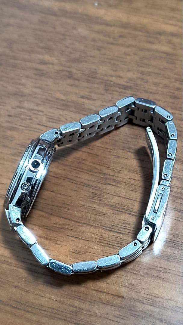 SEIKO EXCELINE シルバー 電波時計