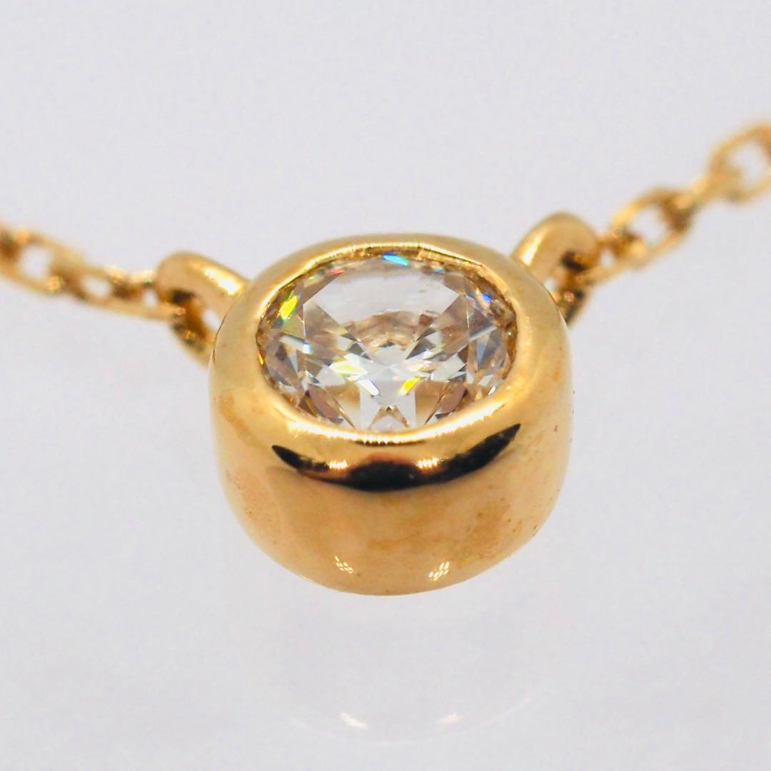 【ete】K18 ダイヤモンド 0.1ct ネックレス「ブライト」