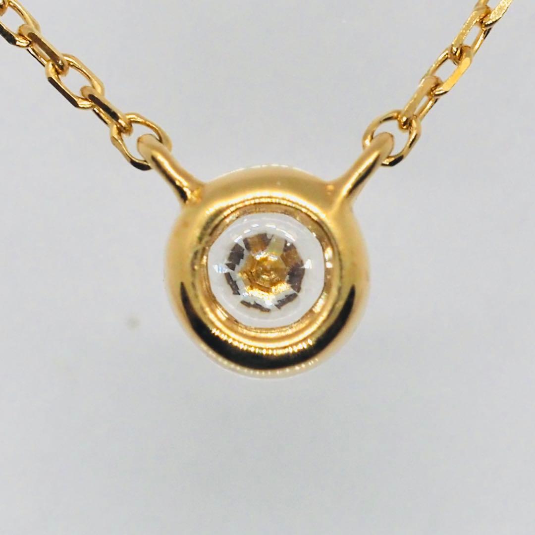 【ete】K18 ダイヤモンド 0.1ct ネックレス「ブライト」