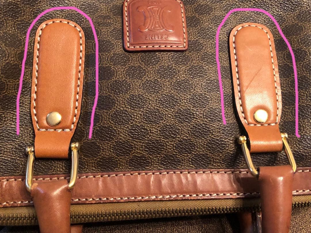 み*る様 OLD CÉLINE バッグ ミニボストン マカダム柄