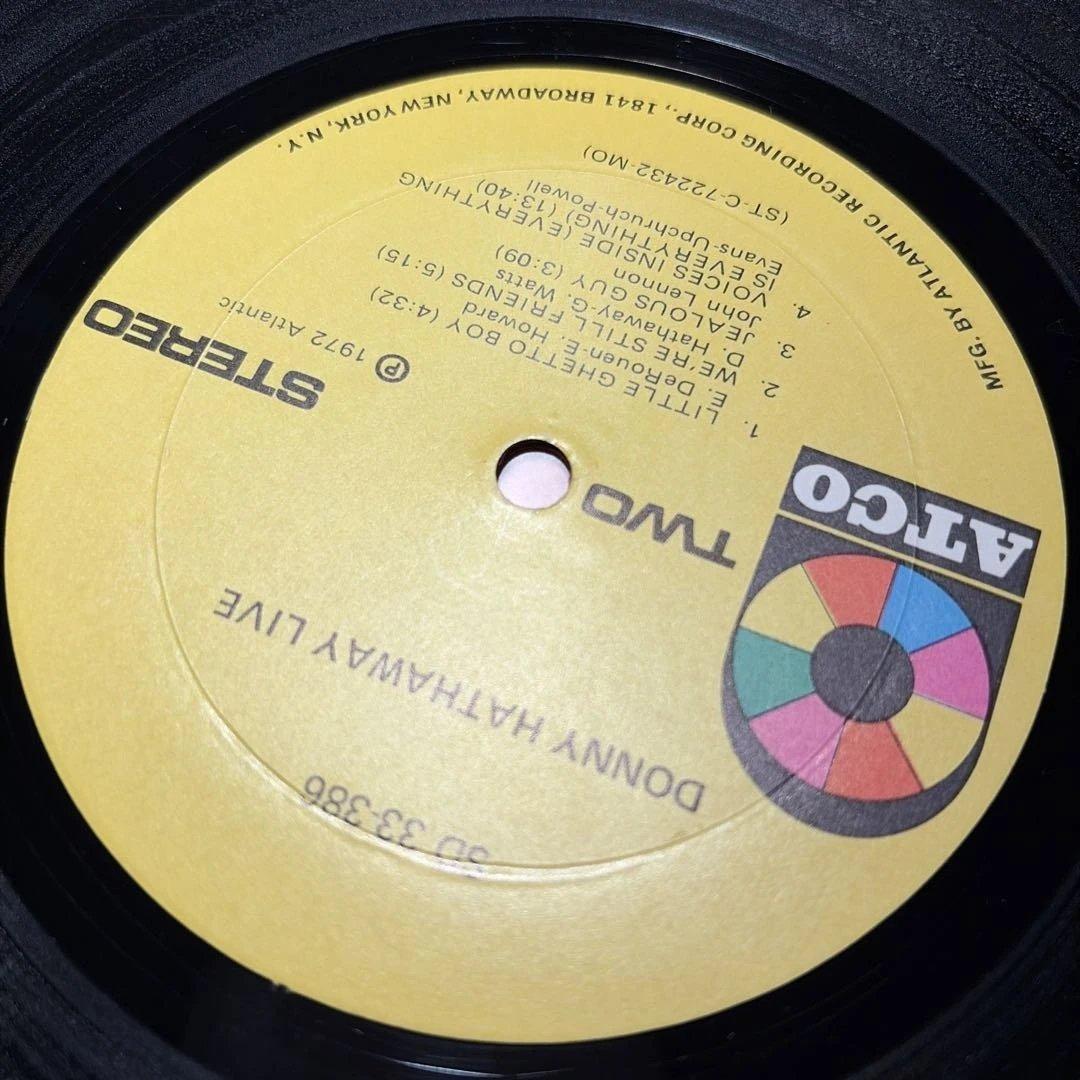 [レコード] Donny Hathaway Live LP ダニーハサウェイ
