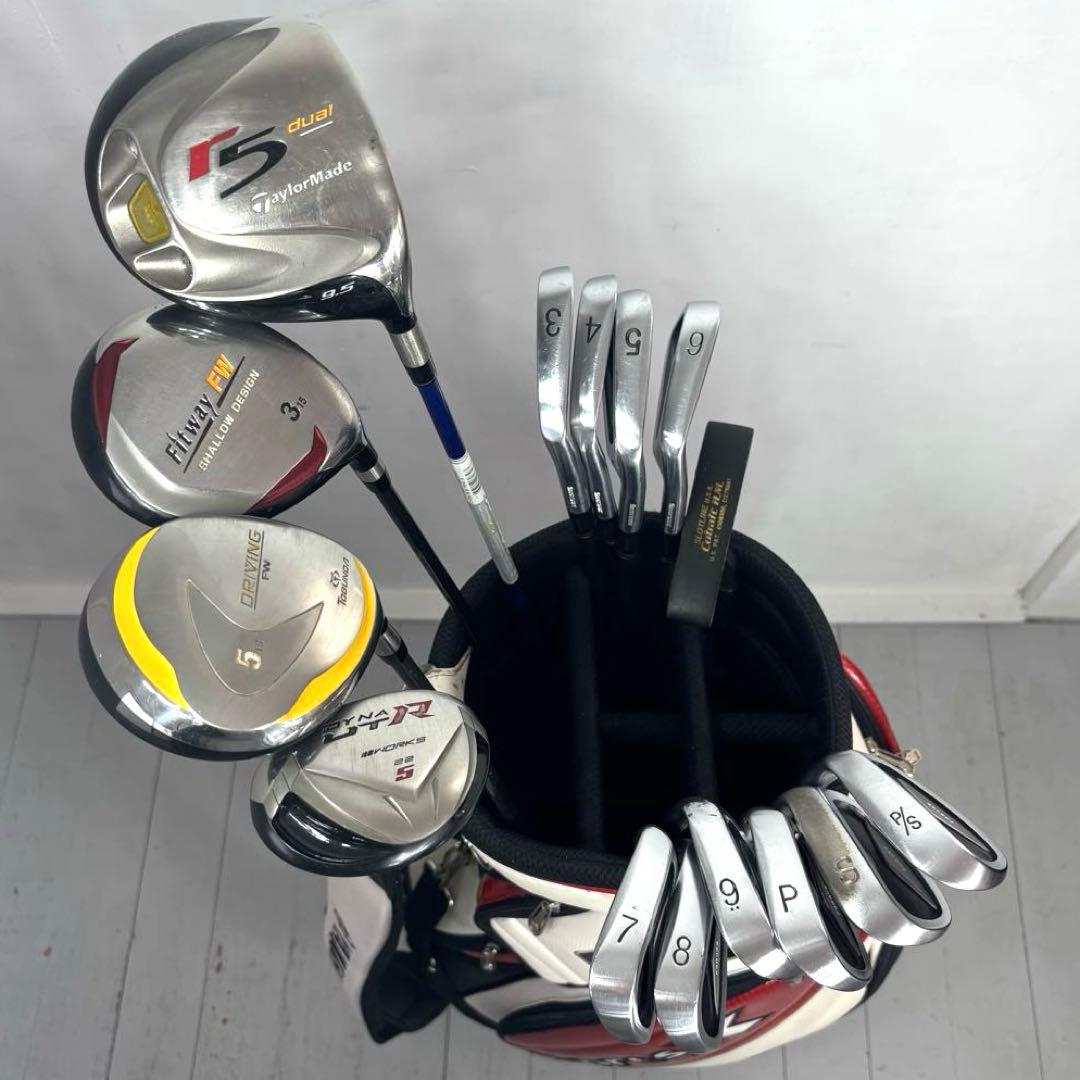 本格派 メンズゴルフクラブ 15本 フルセット ゴルフセット 豪華 お試しセット
