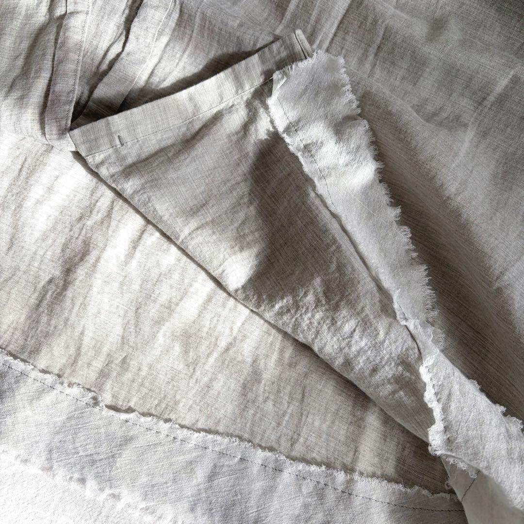 パドカレ pas de calais ▲∵゜コットンウールシャツ　ちび襟　日本製