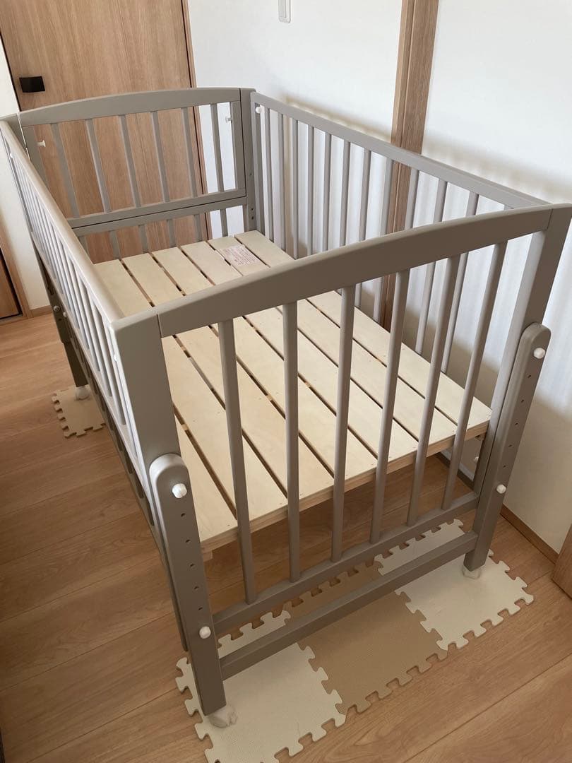 【2024年6月購入】yamatoyaベビーベッドノモックWオープンハイタイプ