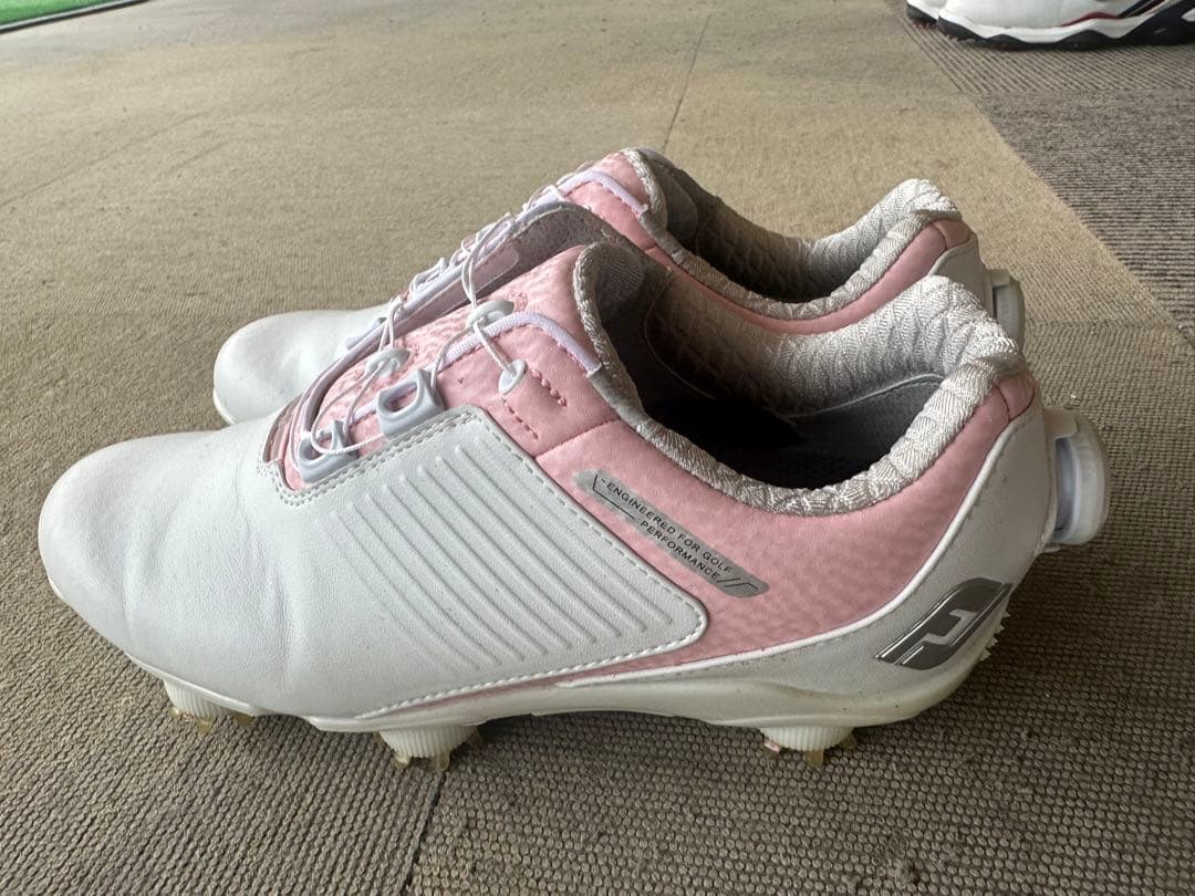 FootJoy ゴルフシューズ 女性用 ホワイト/ピンク