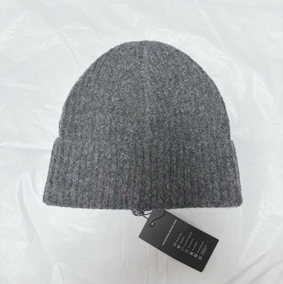 CHANEL グレー ニット帽 ノベルティ新品タグ付き