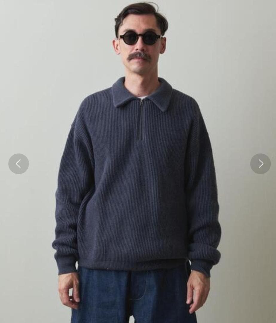 トップス 22aw Crepuscule x Steven Alan Zip Polo 1