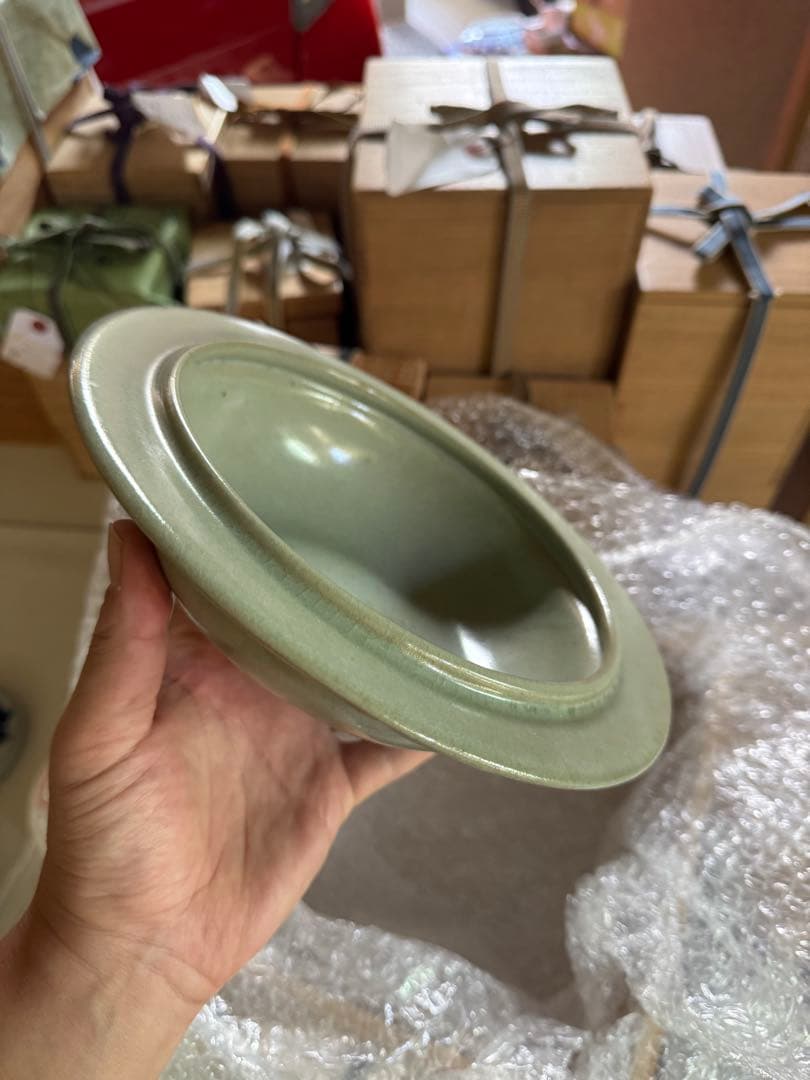 ‼️Salvia Shop‼️リサイクルFORT‼️旧家から直送唐物①‼️汝窯平鉢