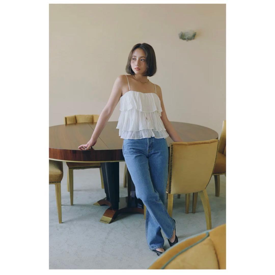 searoomlynn collab パッドinフリル 2wayキャミソール S