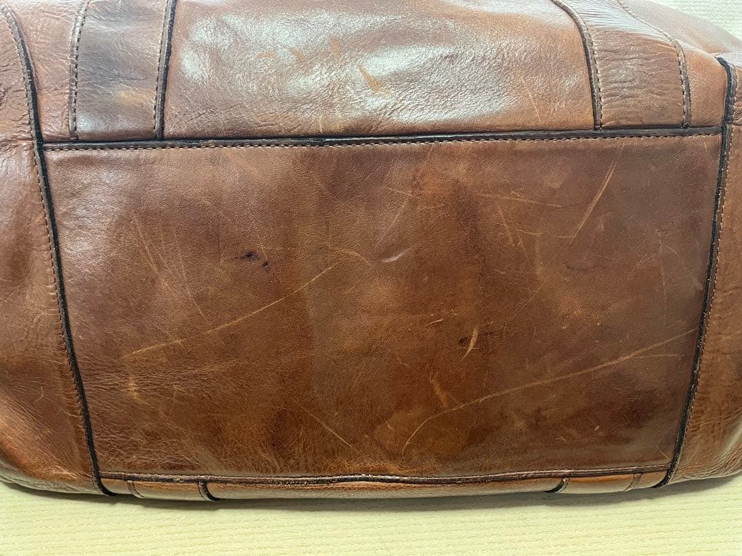 ラルフローレン 本革 レザー ダッフルバッグ ブラウン ボストンバッグ