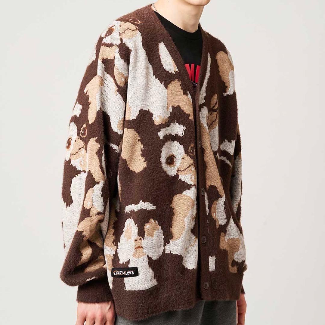 M ハニカミパターン Ｖネックカーディガン グラニフ グレムリン