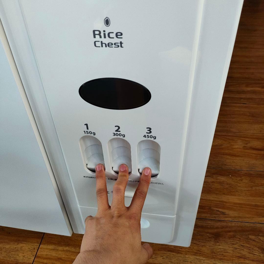 エムケー精工　キッチン収納庫　米びつ付きレンジ台　CD-304　コンセント付き