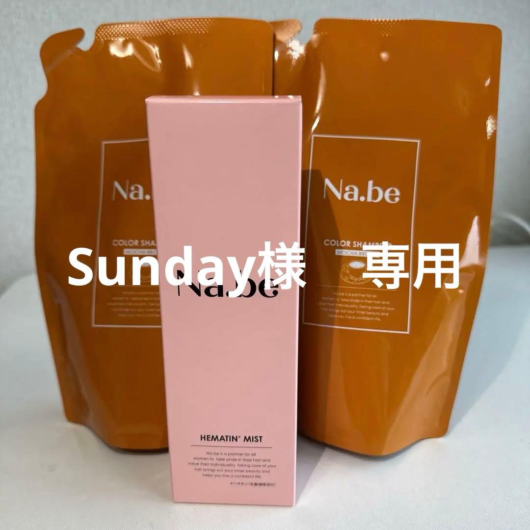 Na.be カラーシャンプー・モカブラウン詰め替え×2 / ミストセット