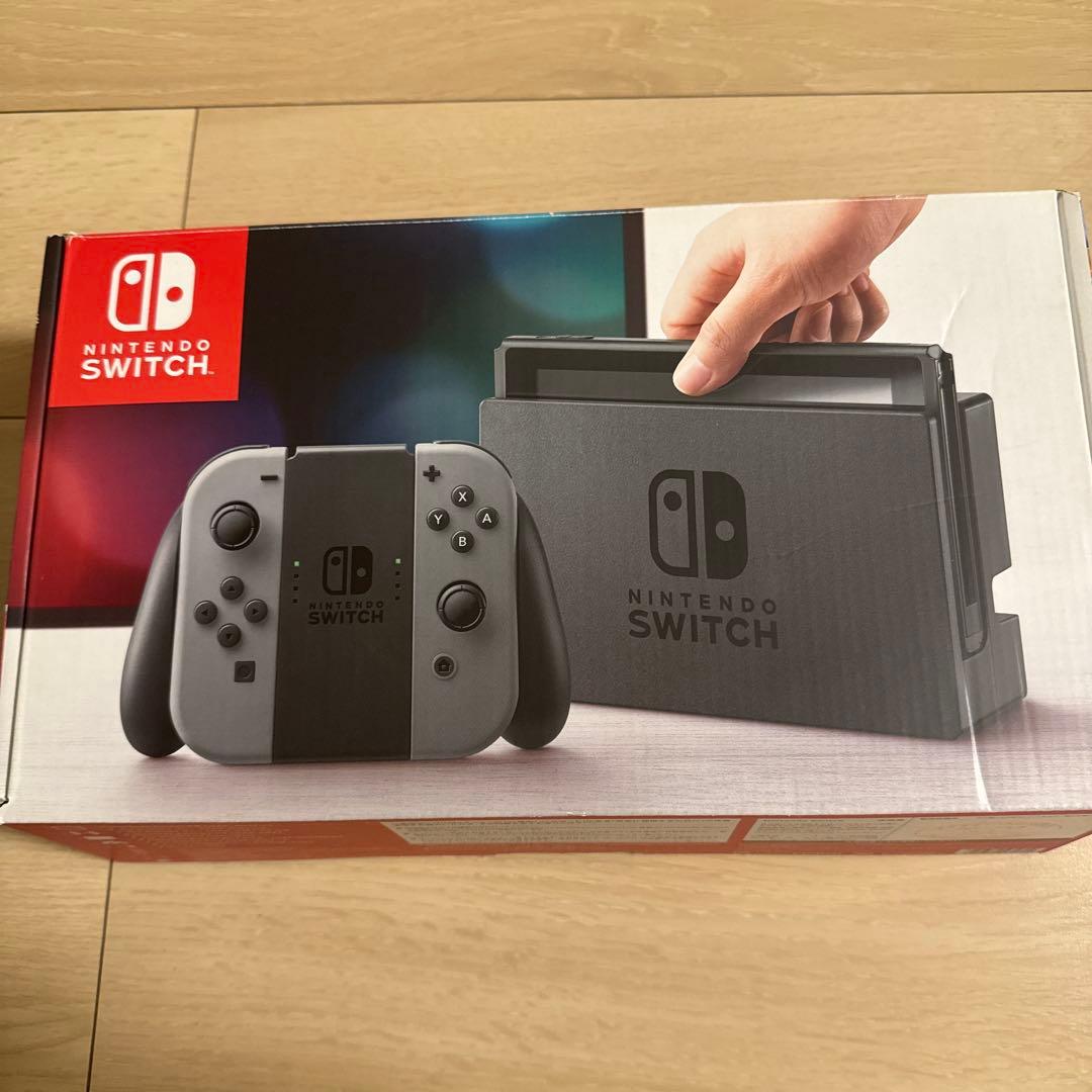 【ジャンク品】Nintendo Switch 本体 グレー　箱付き
