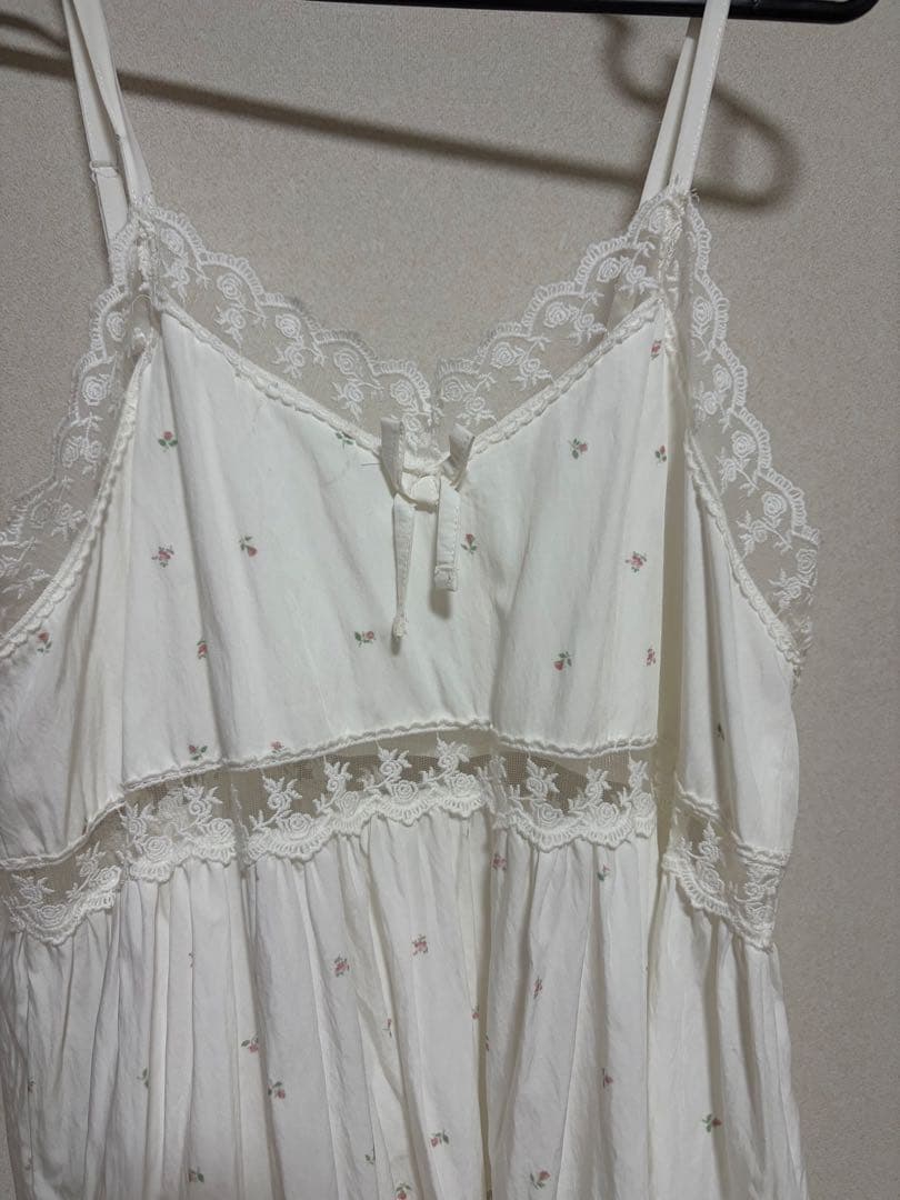 merryjenny メリージェニー　キャミワンピース　ピンク花柄