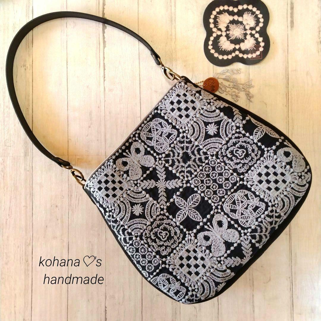 ハンドメイドஐ..ラウンドショルダーバッグ∂бミナペルホネン⚮̈