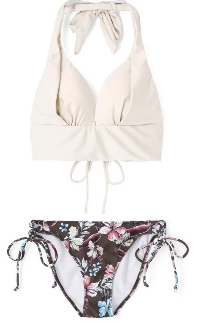 新品 タグ付き三愛水着 ビキニ 盛れる【ナチュラルアップブラ】ノンワイヤービキニ