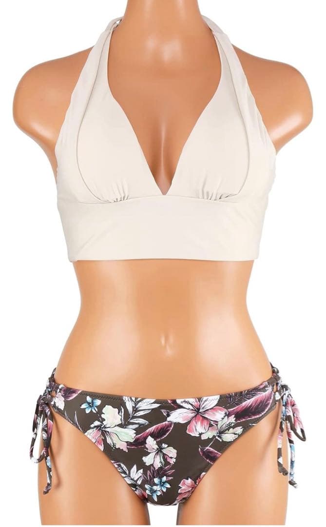 新品 タグ付き三愛水着 ビキニ 盛れる【ナチュラルアップブラ】ノンワイヤービキニ