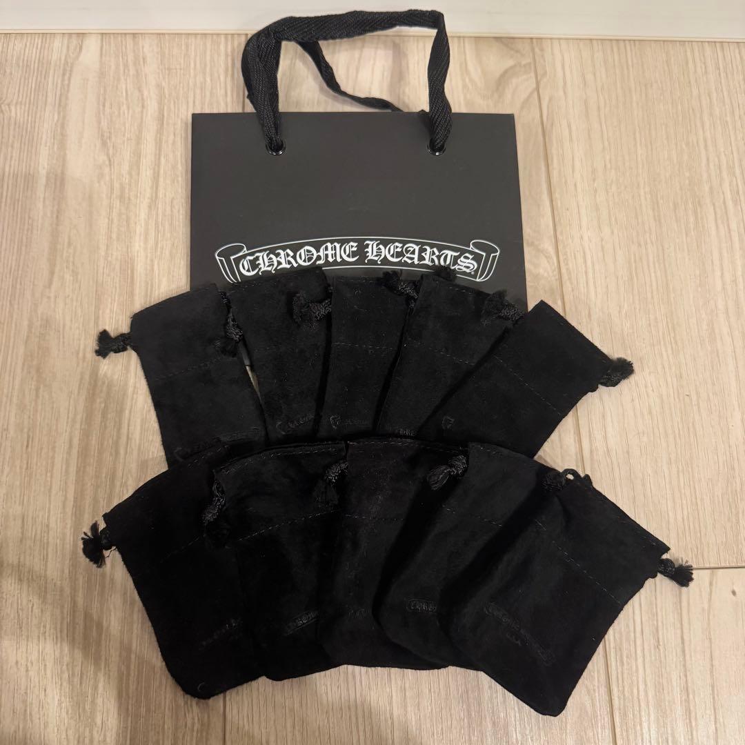 小　クロムハーツ 革袋 巾着 10枚