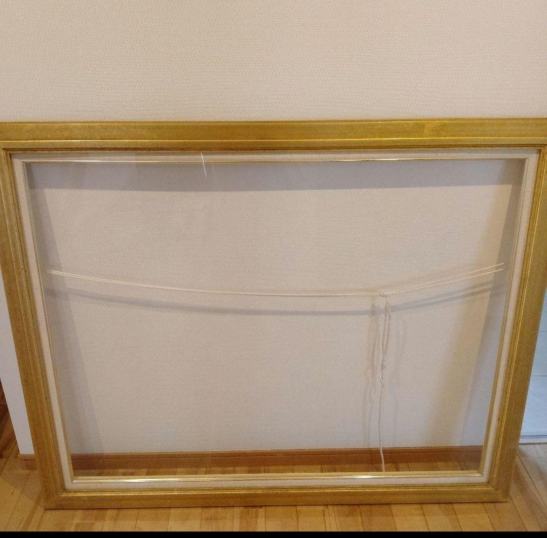 【のん】レトロ風　ゴールドの油彩額縁のみ 　特大サイズ