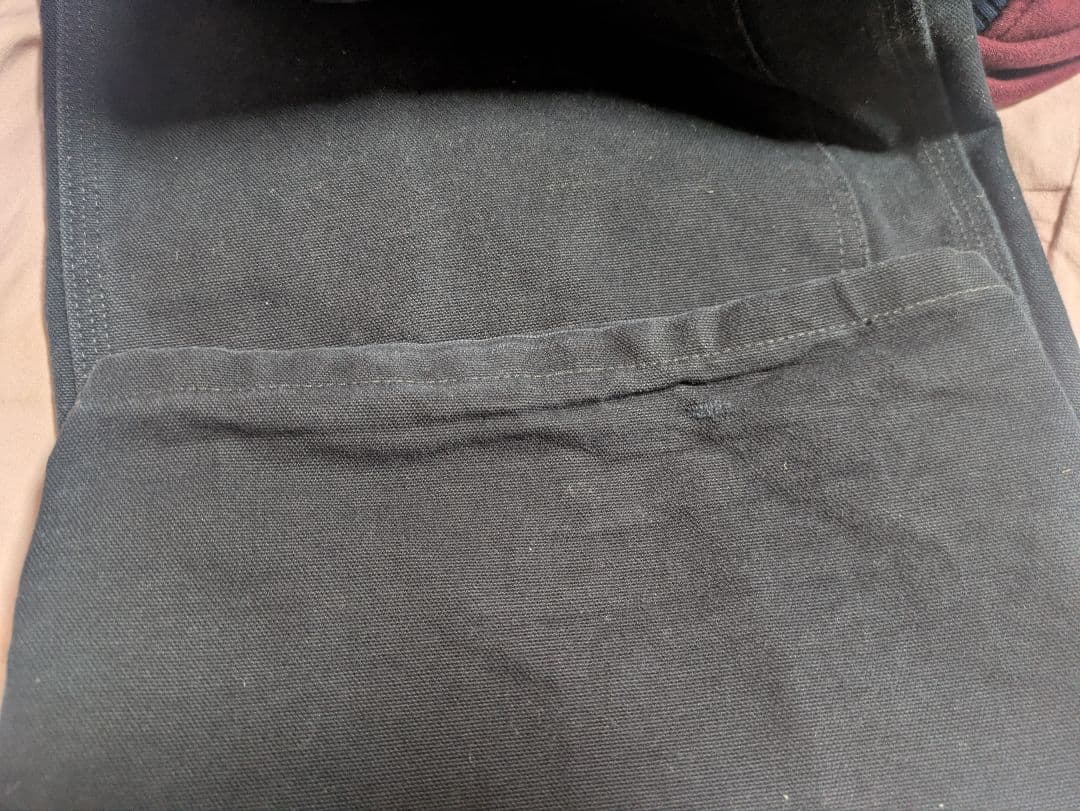 Carhartt 黒デニムオーバーオール 42×30