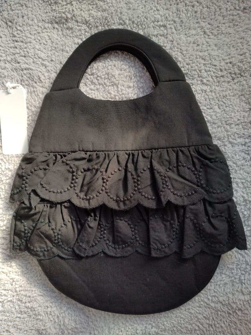 ミナペルホネン　エッグバッグ　タンバリン　black