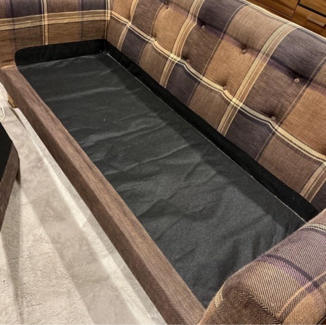 クラッシュゲート　3人掛けソファ