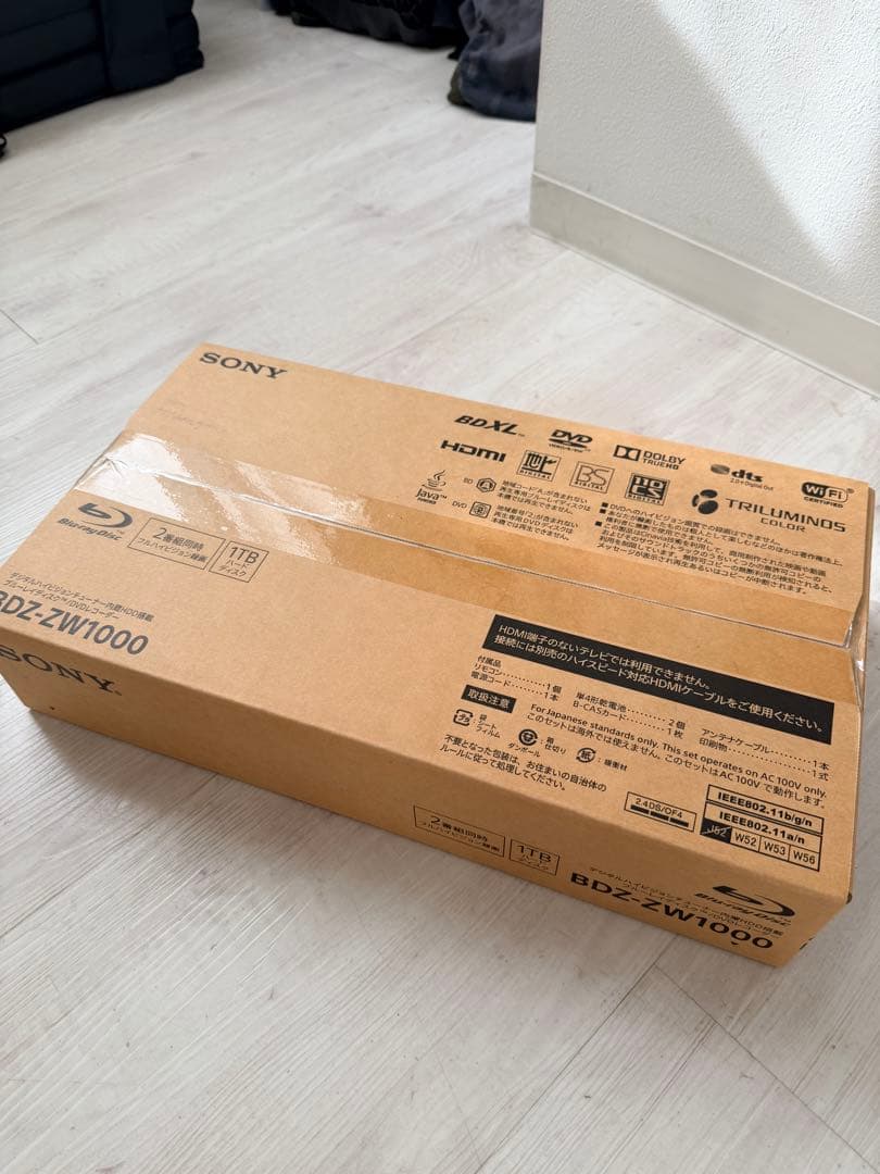 SONY BDZ-ZW1000 Blu-rayレコーダー