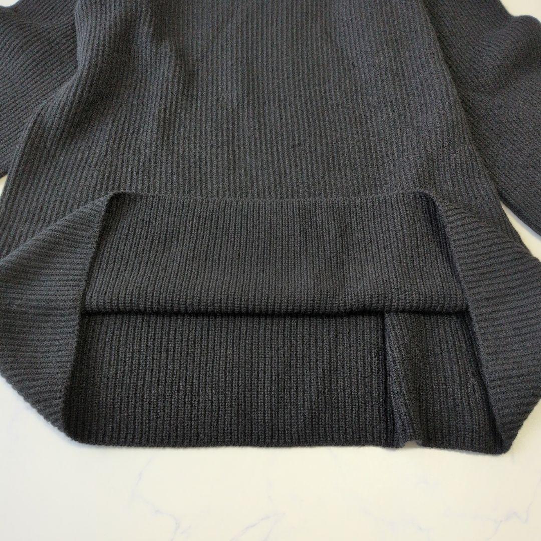 【新品】スローブイエナ ファインウールニットミニワンピース ブラック F