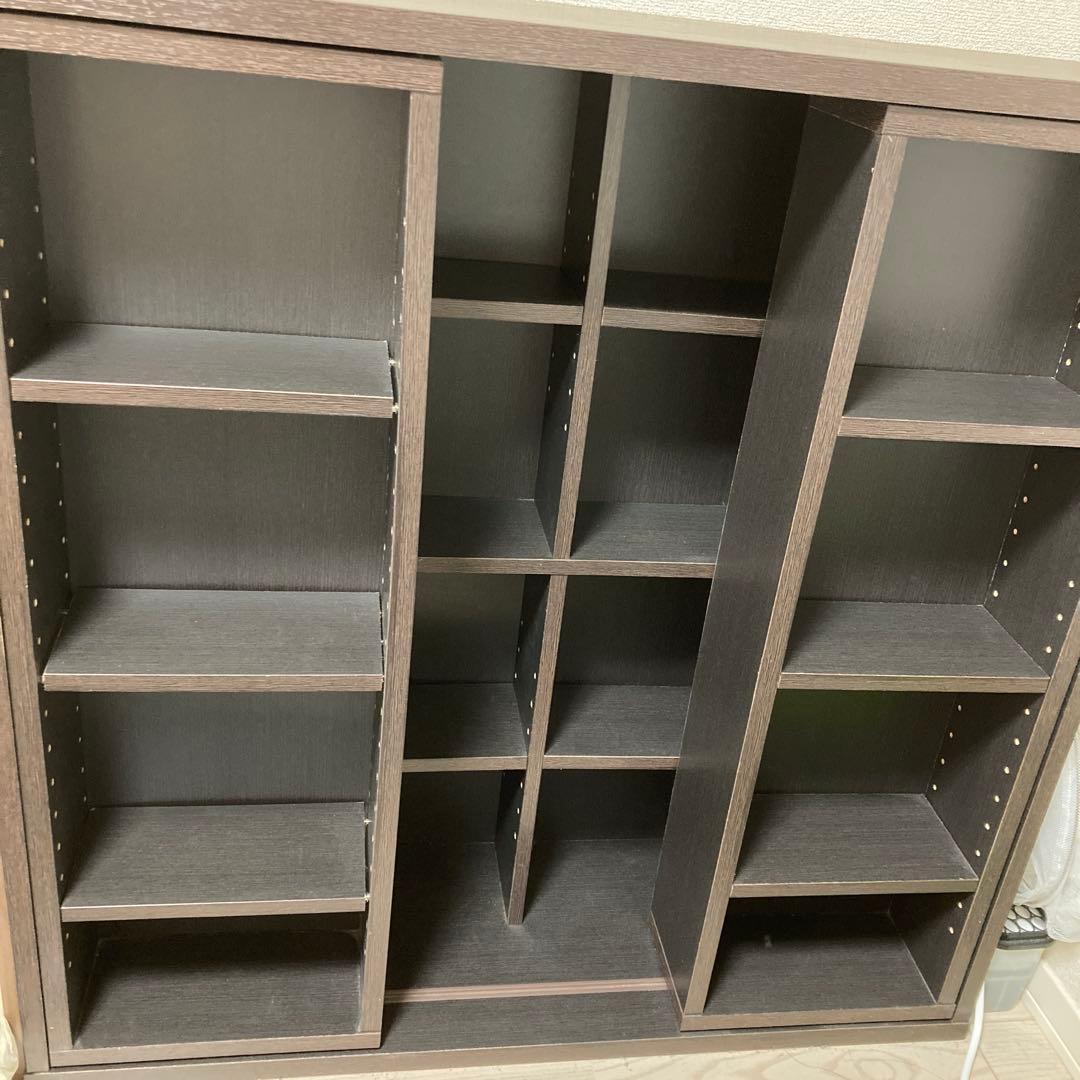 本棚 スライド棚付き