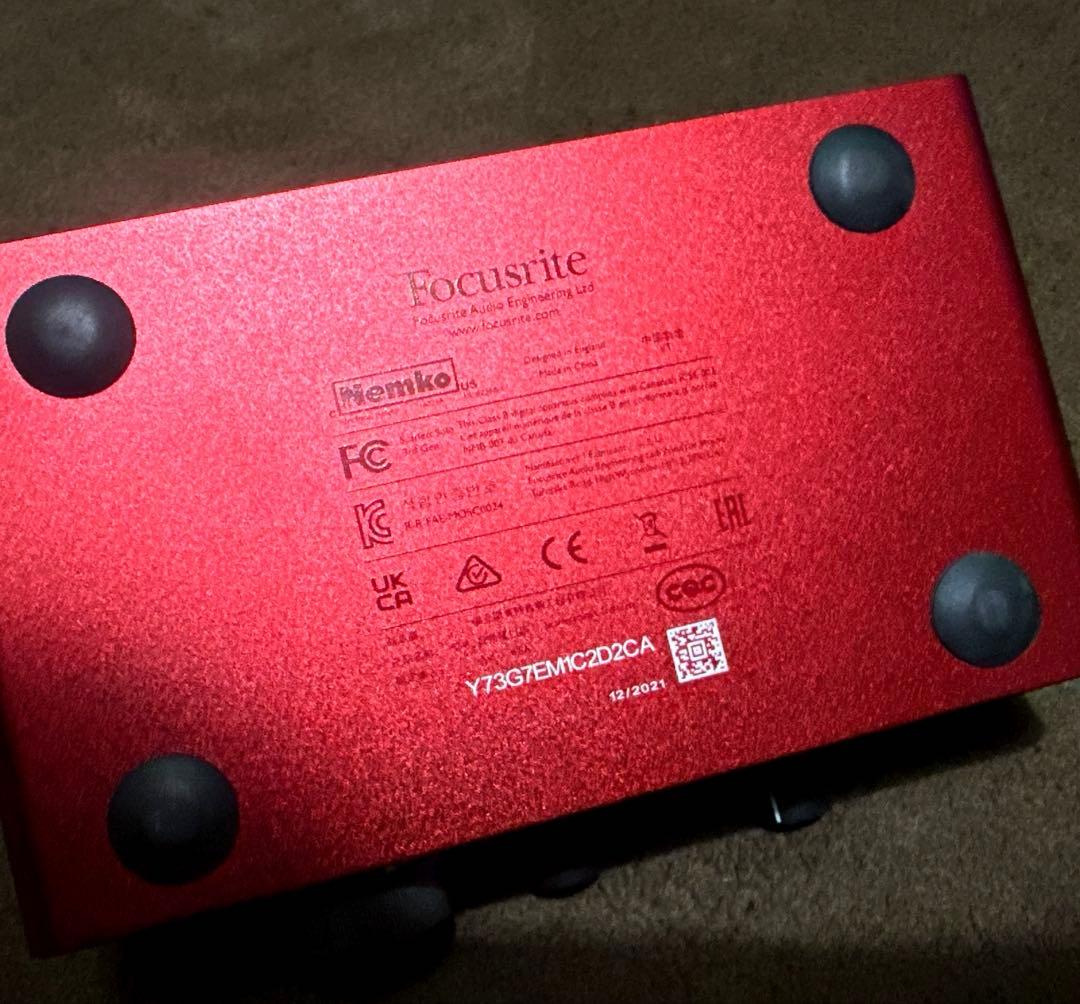 【送料込】DTM Focusrite Scarlett Soloインターフェース