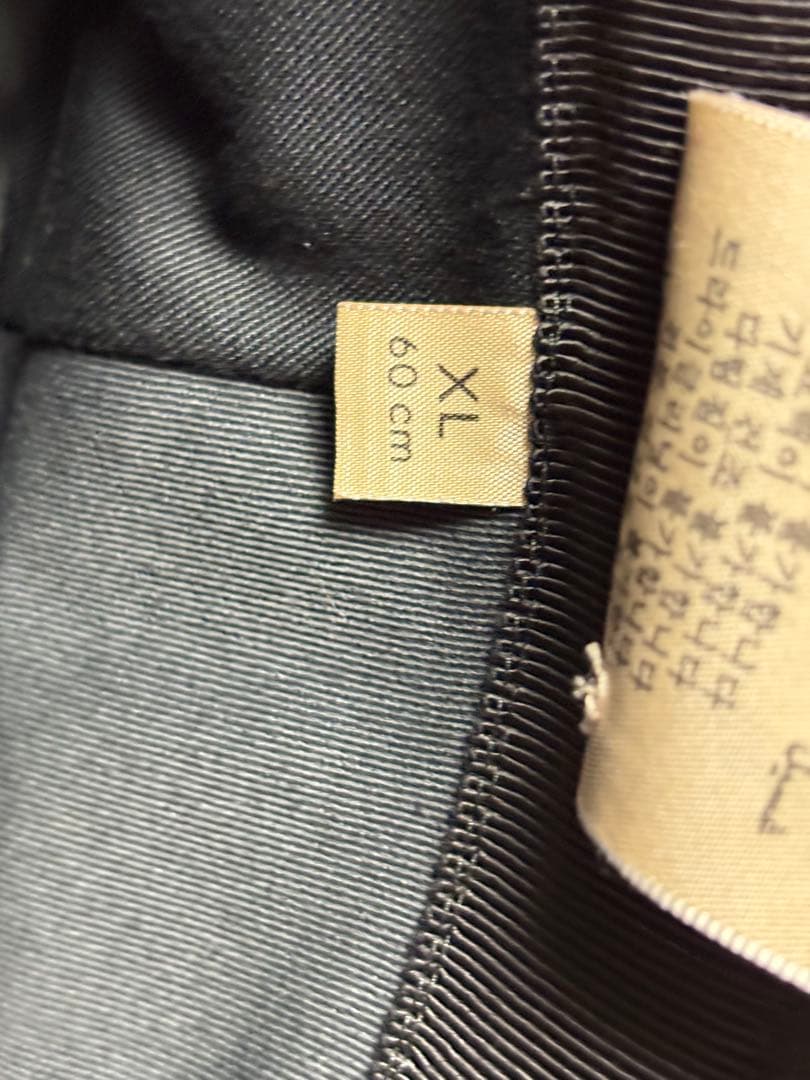 GUCCI ブラック GGパターン バケットハット XL