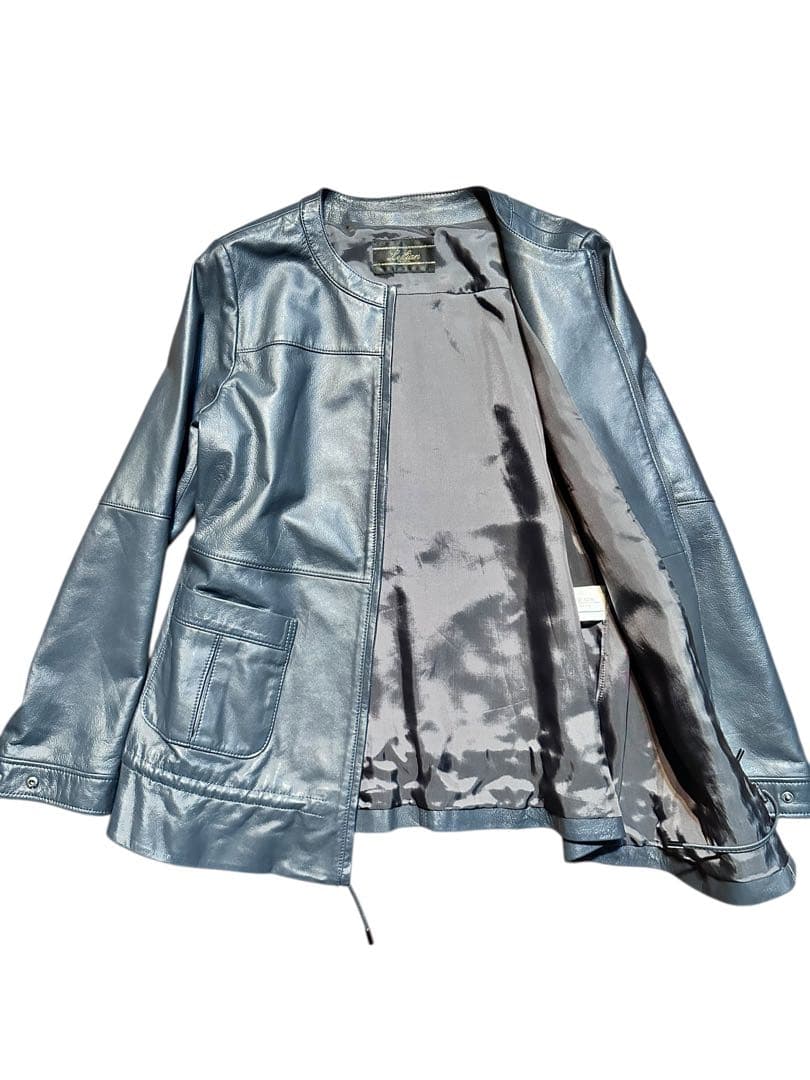 11号 大きいサイズ！極美品！最高級 レリアン 本革 羊革 ラムレザージャケット