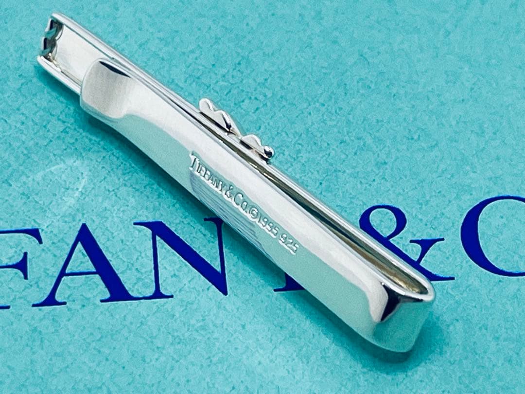 c828 美品　ティファニー　1992 シグネチャー　ネクタイピン　925