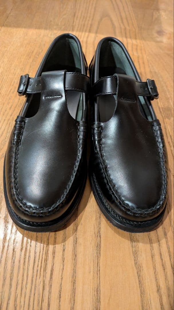 値下げ【HEREU】ALBER T-bar Loafer/black/38