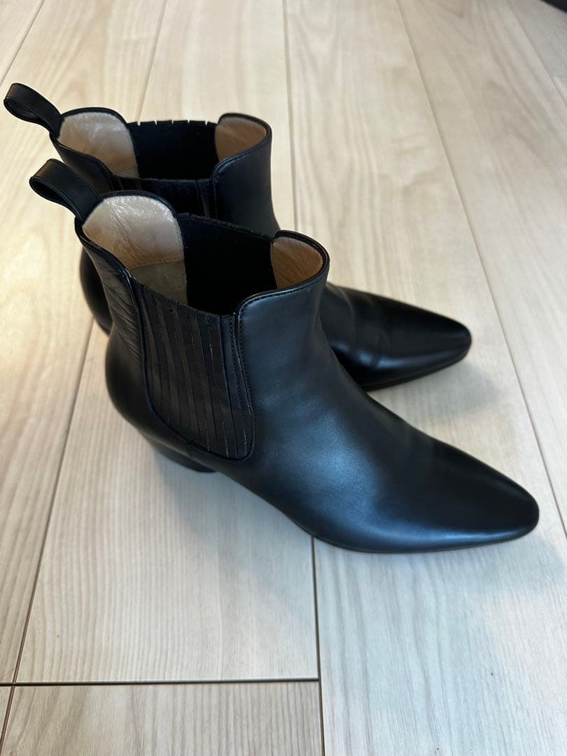 美品 PELLICO ペリーコ サイドゴアブーツ ブーティ36 レザー 黒 23