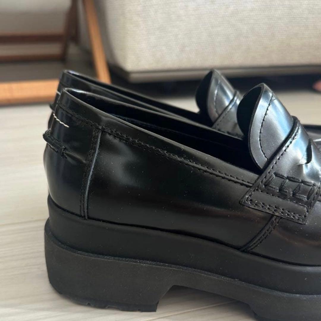 美品 MM6 マルジェラ 厚底 ローファー ブラック　37 24cm