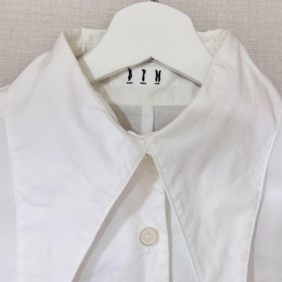 【BPN】フリル ブラウス 白 ホワイト ブラックピースナウ