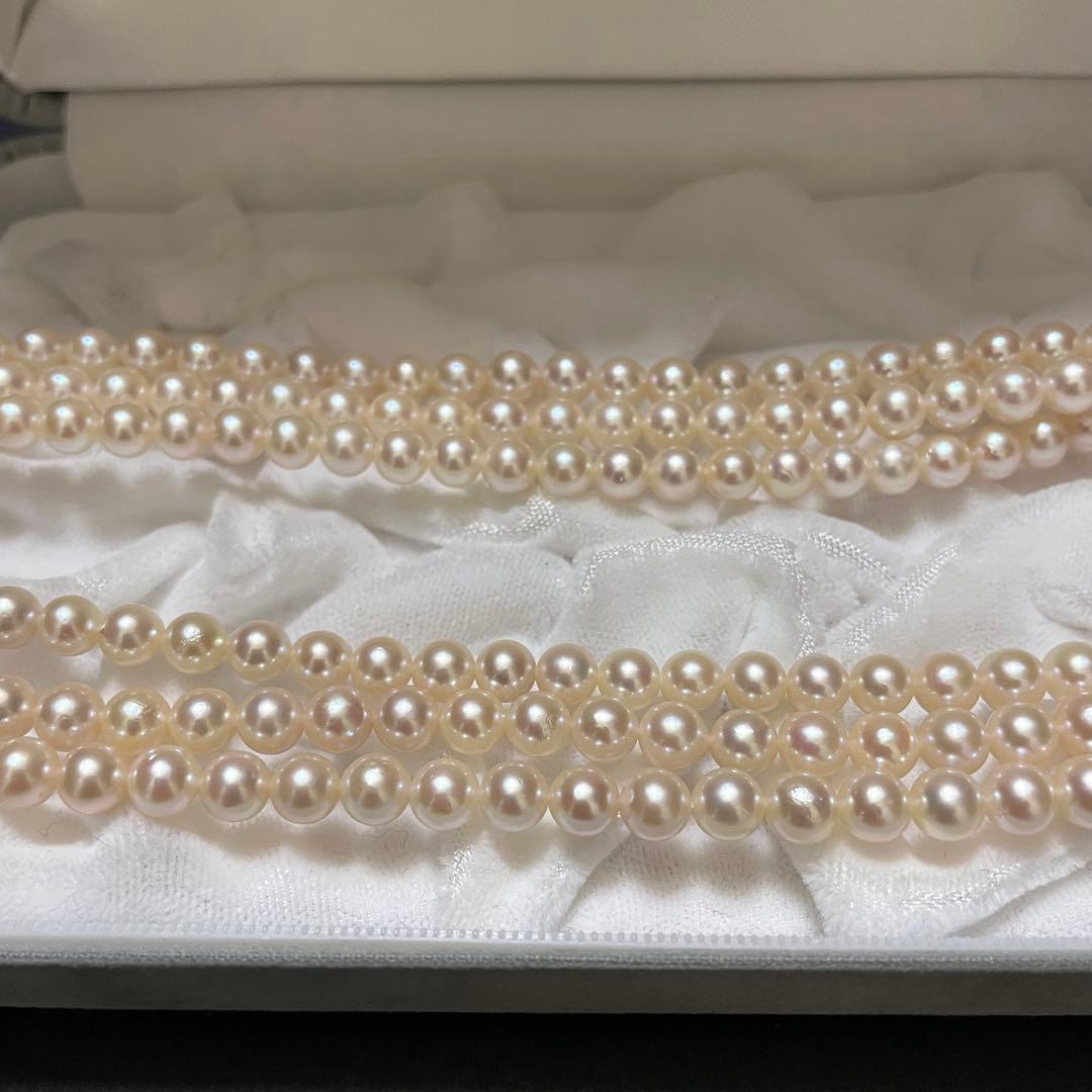 【超ロング✨あこや本真珠】 ネックレス パール 3連 2連 ベビーパール アコヤ
