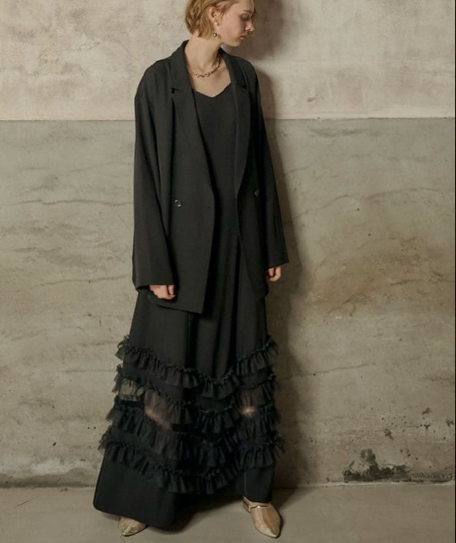 スーツ・フォーマル・ドレス et.UNiVER Transparent hem setup dress